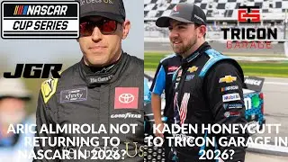 Арик Альмирола не вернётся в NASCAR в 2026 году? | Кейден Ханикатт перейдёт в TRICON Garage в 202...