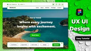 Travel Website Home Page Design। Figma Tutorial 🥰💕