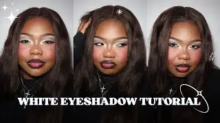 EMO WHITE EYESHADOW MAKEUP TUTORIAL +TESTING DANESSA MYRICKS LIQUID BLURRING BALM SPRAY |nyreeinajah