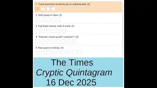 Загадочная квинтаграмма 2439 газеты The Times