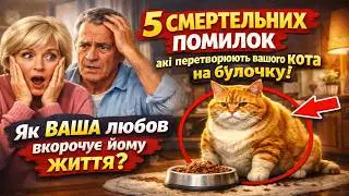 5 СМЕРТЕЛЬНИХ помилок, які перетворюють вашого кота на булочку 🙀 Як ВАША любов вкорочує йому життя