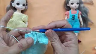 Móc quần áo yếm cho búp bê baboliy - Phần 1