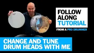 How To Change and Tune Drum Heads - easy step by step guide from a Drum Teacher