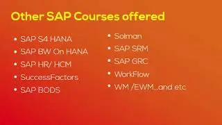 SAP Oil and Gas Training