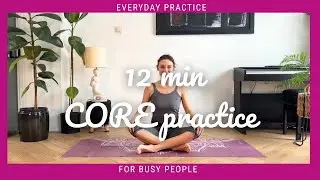 12-Min Mindful Pilates Core (No Equipment) • Breath, Control & Flow