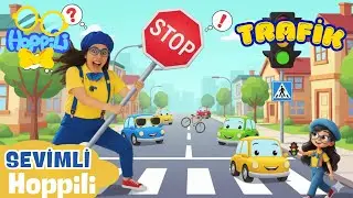 🚦Dikkat! Sevimli Hoppili Trafikte |  🚗 Eğitici &Ccedil;ocuk Videosu