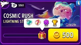 cosmic rush lightning strike super sized solo challenge | match masters 