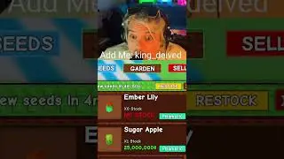 King Deived Reacts to Sugar Apple in Grow A Garden for the First Time! 😂🍎