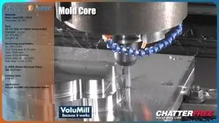 CimatronE VoluMill - Live Mold Core Cut with Iscar Tool