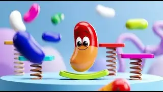 Fall Guys Oops! The Jelly Bean Flipped Again AV1 | Funny Toddler Song | Kids Rhymes
