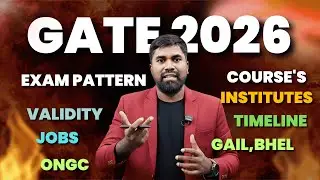 Gate 2026 Details,all about Gate Exam eligibility validity job opportunities #Prasadsir#