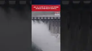 J&K: All Salal Dam Gates Opened In Reasi As Chenab River Water Level Rises Amid Heavy Rain #shorts