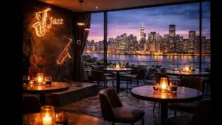 🎷 Smooth Jazz Caf&eacute; Nights | Relaxing Saxophone Music ☕🌃 | Chill, Work, Study, Sleep