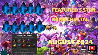 Epic pull!Marvel Contest of Champion featured 5 stars hero crystal opening August 2024(Meme Edition)