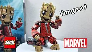Lego Groot from Guardians of The Galaxy 76341 Speed Build