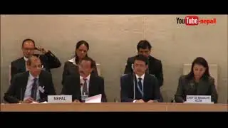 Kamal Thapa Answering to India regarding the blockade at United Nations, Geneva