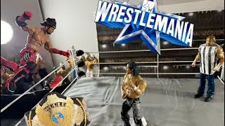 Kenny Omega vs Aj Styles! World Heavyweight Championship action figure match!! WrestleMania!