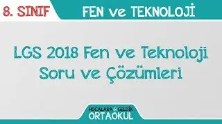 LGS 2018 Fen ve Teknoloji Soru Çözümleri