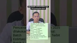 TPG cair berdasarkan batch #tpg #ppg #kemendikbud #sertifikasi