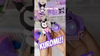 OMG‼️Easiest Kuromi Pen tutorial 💥 #diy #shorts #sanrio #clay #craft #kuromi #art #ideas