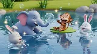 Baby Elephant Bubble Pond Adventure 🐘🫧 | Fun Animal & Nursery Rhymes for Kids, Baby Songs & Toddler