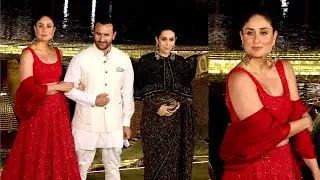 Kareena Kapoor, Saif Ali Khan and Karisma Kapoor At NMACC Inauguration Ceremony