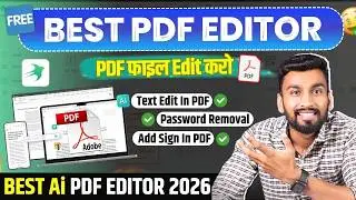 How to Edit PDF File for Free on Windows | PDF Edit Kaise Kare (Best Free PDF Editor)