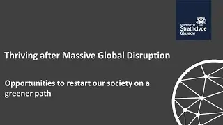Opportunities to restart our society on a greener energy path