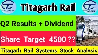 titagarh rail systems share Q2 Results 🔥 titagarh rail stock analysis 👉 dividend news latest