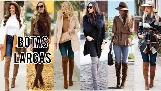 OUTFITS CON BOTAS LARGAS 2024