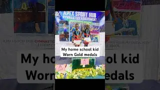 My home school kids just worn Gold medals in gymnastics #gymnastics #homeschool