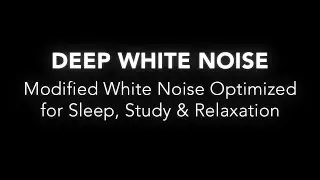 Super Deep White Noise Black Screen 10 Hours No Interruptions