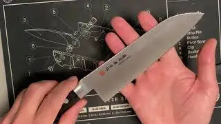 Обзор ножа Сантоку серии Fujiwara Kanefusa FKM