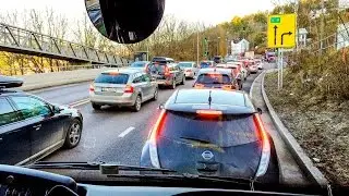 Elbil vs. trafikken p&aring; Mosseveien E18 Oslo (Xiaomi Yi Dashcam)