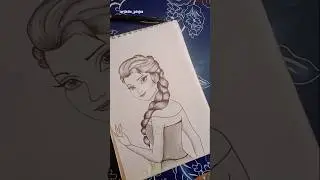 Elsa with ocean eyes 👀💫 #art #youtubeshorts #shortvideo #shorts #youtube #drawing #pencildrawing