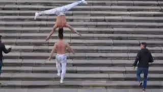 Stairs Climbed while balancing a Person on the Head