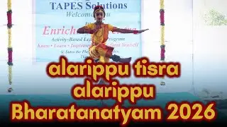 Alarippu Tisra Alarippu Bharatanatyam Classical dance 2026 At TAPES Thumkunta Hyderbad | Keosha Arts