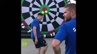 Fu&szlig;ball Dart CHALLENGE: Tobias Kempe vs. Florian Stritzel SV Darmstadt 98 Night Sports