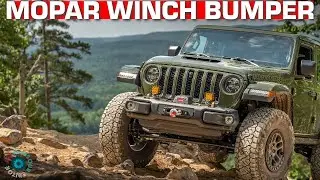 Warn VR-10s and Winch Tray Install on Jeep Wrangler JL Mopar Steel Front Bumper