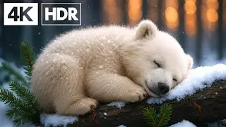 Baby Animals Discover Winter ❄️ Cutest Snow Reactions in 4K