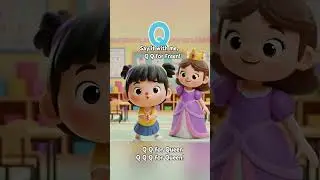 Q for Queen 👑 | Letter Q for Kids | Toddler and Preschoolers Learning