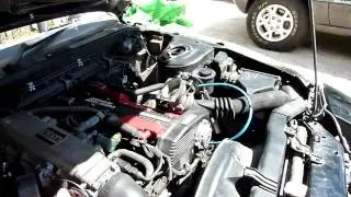 CA18DET front clip with a rebuilt to4b h-3 trim turbo testing