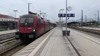 Railjet 1 mit Taurus (Rh 1116), Ausfahrt @ Rosenheim
