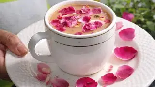 🌹ROSE MILK TEA ☕♥️YOU WILL LOVE THIS RECIPE | TRY IT |
