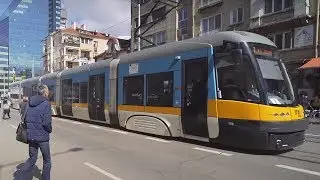 Bulgaria, Sofia, tram 7 ride from Macedonia SQ to Gotse Delchev Boulevard