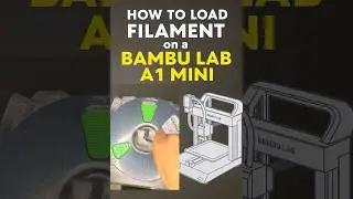 Learn how to easily load filament on your Bambu Lab A1 Mini 3D printer step by step!