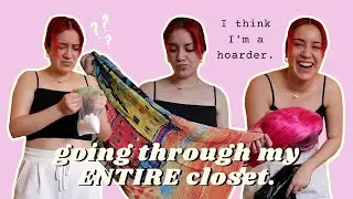Spring Cleaning & Decluttering My Closet | getting rid of clothes, finding crazy things in my closet