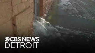 Burst water pipe at Franklin Wright Settlement's Woodward location