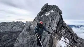 Crossing the Summit Cable Bridge on Carstensz Pyramid (Oceania&rsquo;s Highest Peak)