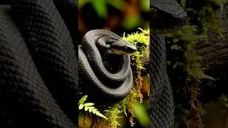 Black Bush Viper &ndash; The Snake Hidden in Darkness #bushviper #viper #snake